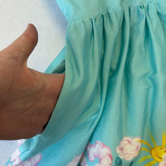 ModCloth x Care Bears Next Level Fit & Flare Dress Size XS Blue Camping Graphic - Picture 10 of 16